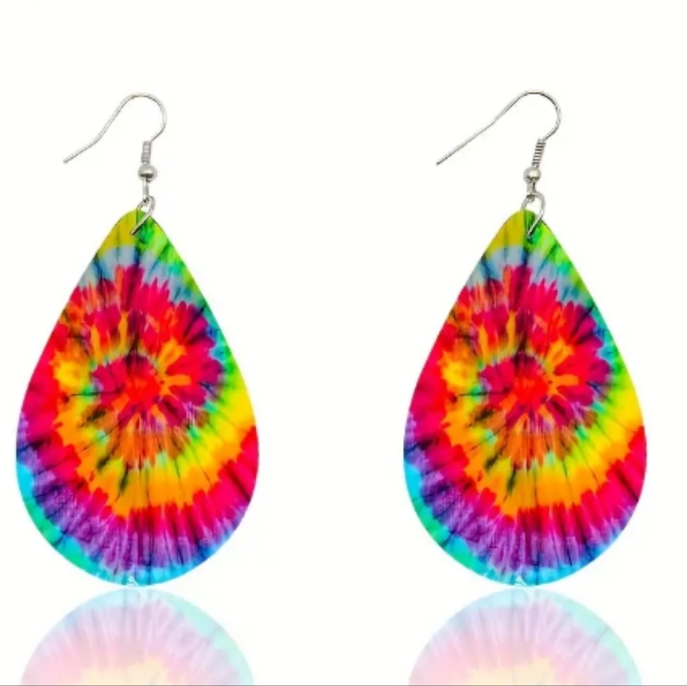 Tye Dye Earrings - Picture 3 of 3